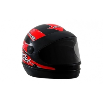 CAPACETE INTERLAGOS PRETO/ VERMELHO 62