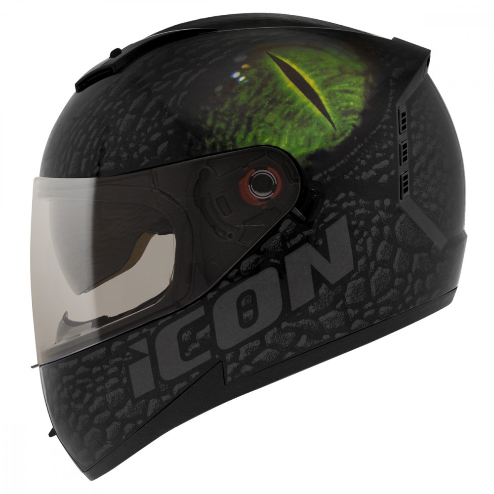 CAPACETE ICON DRAGONESS PRETO/VERDE 58