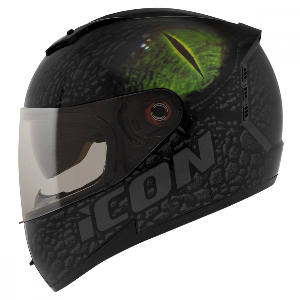 CAPACETE ICON DRAGONESS PRETO/VERDE 58