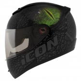 CAPACETE ICON DRAGONESS PRETO/VERDE 58