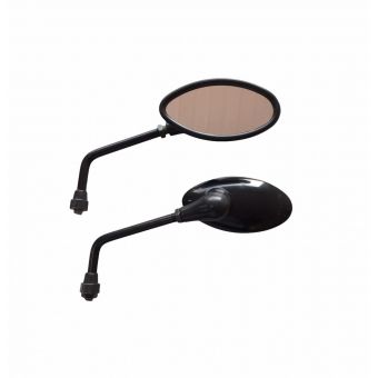 RETROVISOR OLHO DE GATO ABS PRETO P/ YAMAHA (PAR)