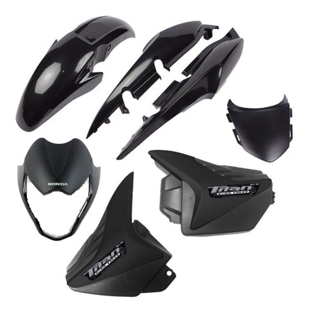 KIT CARENAGEM TITAN 150 PRETO 10