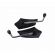 RETROVISOR GOLD BASE PRETA C/ HASTE CROMADA (PAR)
