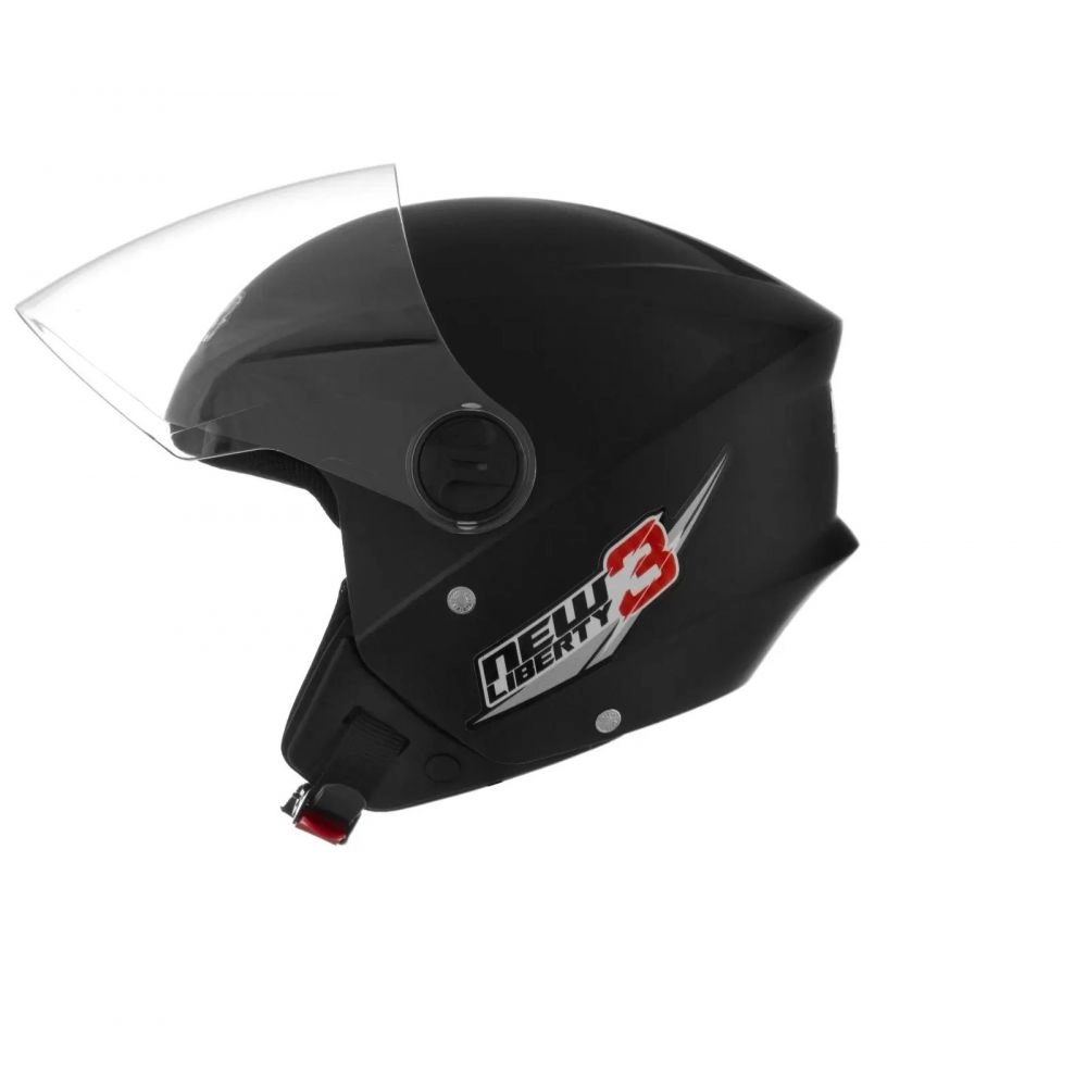 CAPACETE NEW LIBERTY 3 PRETO FOSCO 58