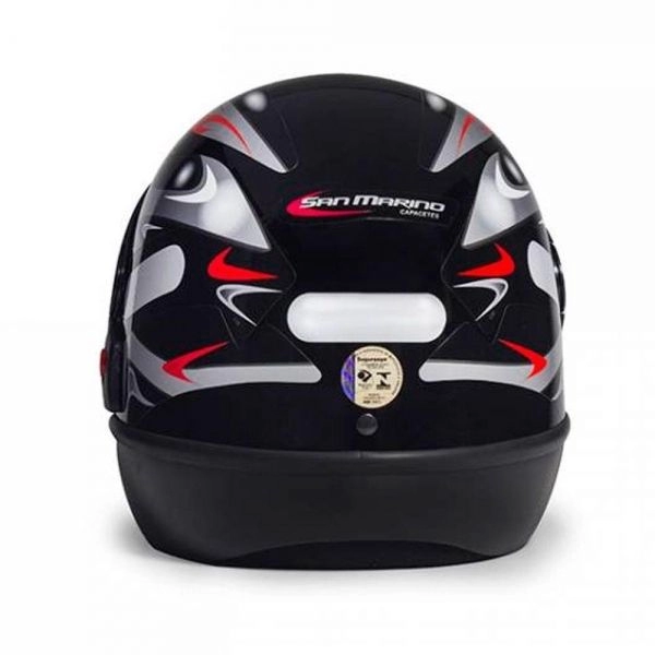 CAPACETE SAN MARINO PRETO 56