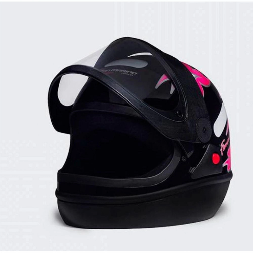 CAPACETE SAN MARINO PRETO 56 FEMME