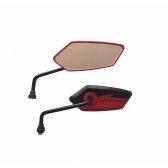 RETROVISOR SILVER VERMELHO YAMAHA