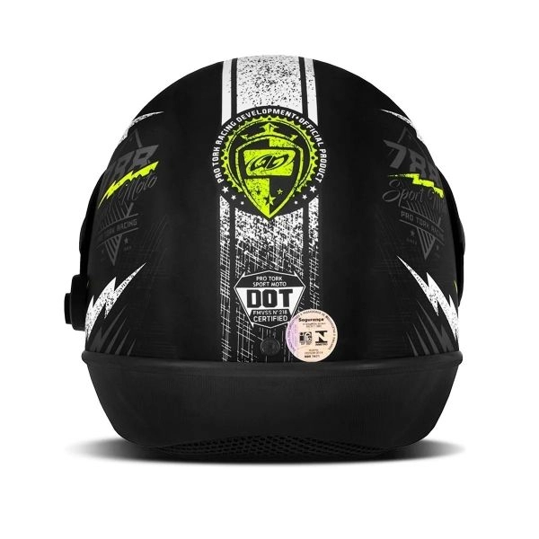 CAPACETE SUPER SPORT PRETO/AMARELO 60 788