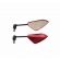 RETROVISOR ESPORTIVO CORAL VERMELHO ARTICULADO YAM