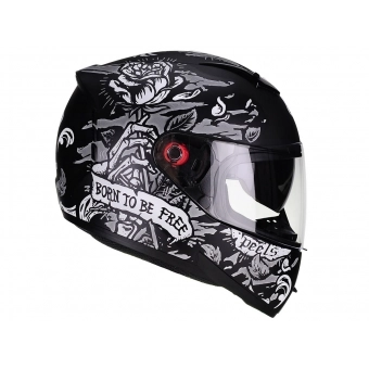 CAPACETE ICON FREEDOM PRETO F/BCO 58