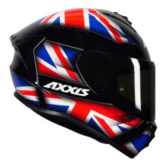 CAPACETE AXXIS DRAKEN UK GLOSS BLACK/RED/BLUE 64/X