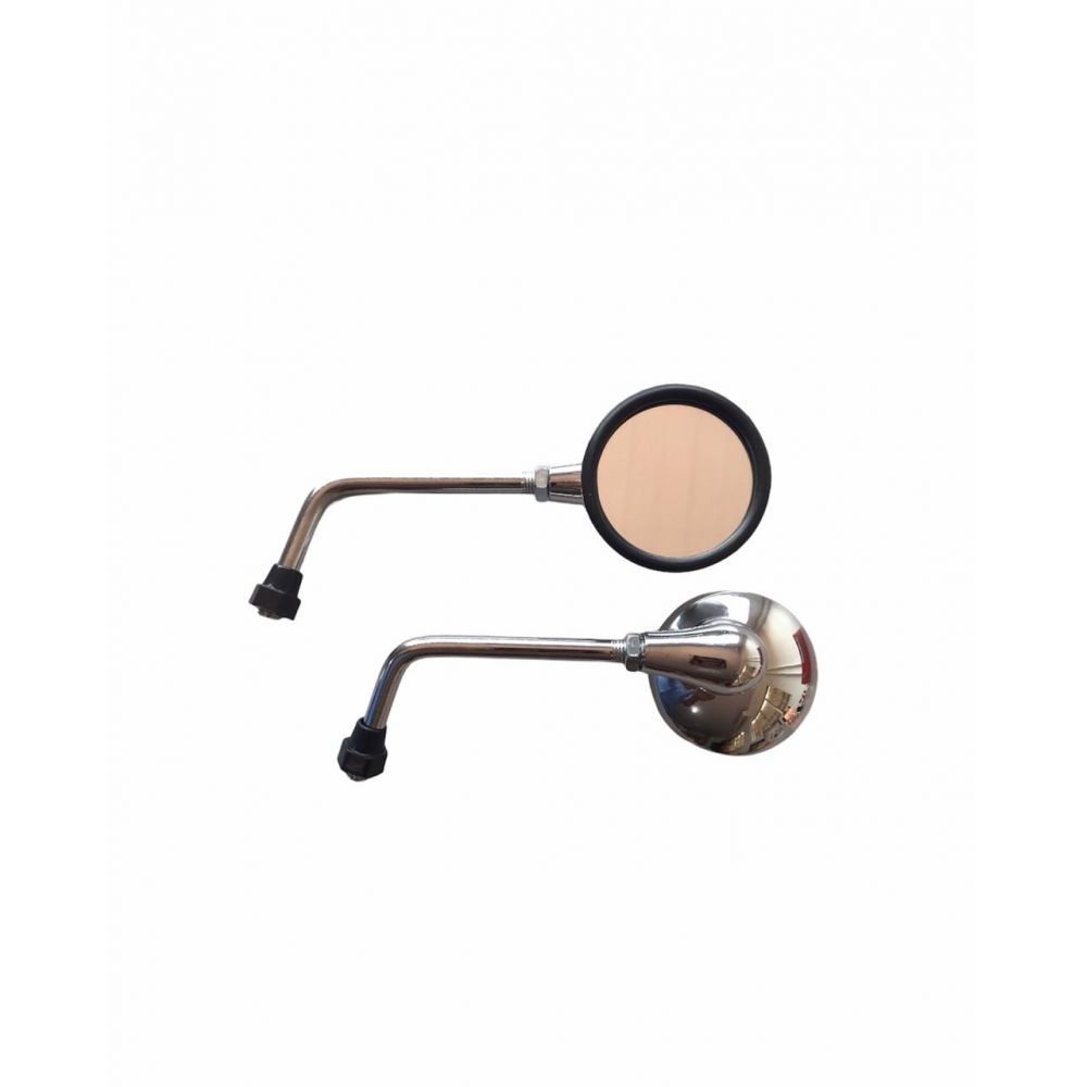 RETROVISOR MICRO REDONDO ABS CROMADO (PAR)