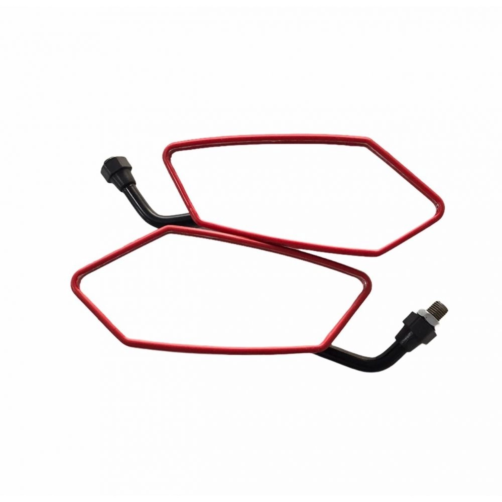 RETROVISOR SILVER VERMELHO