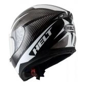 CAPACETE NEW RACE BLOCK PRETO/ BRANCO 58