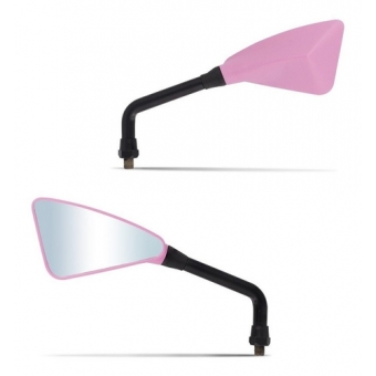 RETROVISOR ARROW ROSA HASTE PRETA ARTICULADO