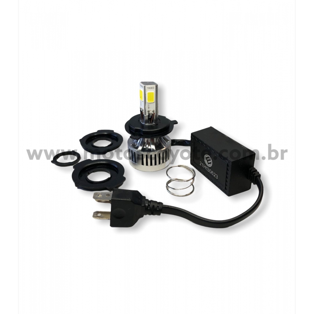 LAMPADA FAROL LED TITAN 125/150/160 4 LED COM REAT