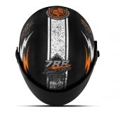 CAPACETE SUPER SPORT PRETO/LARANJA 60 788