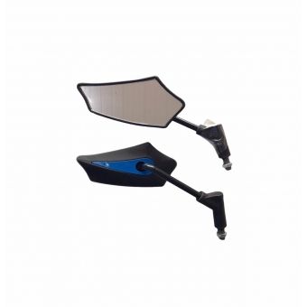 RETROVISOR GOLD BASE AZUL HASTE CUSTOM (PAR)