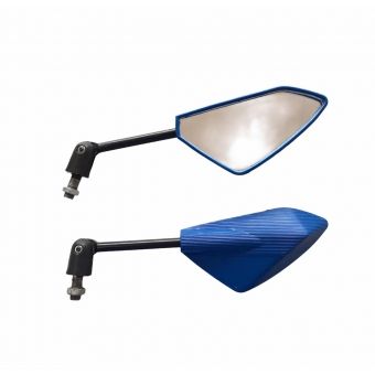RETROVISOR ESPORTIVO CORAL AZUL ARTICULADO (PAR)