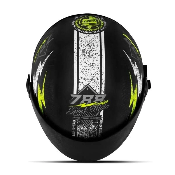 CAPACETE SUPER SPORT PRETO/AMARELO 60 788