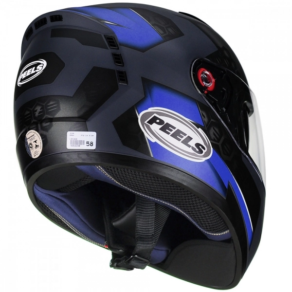 CAPACETE ICON DASH PRETO CH F/AZ 58