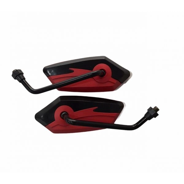 RETROVISOR SILVER VERMELHO