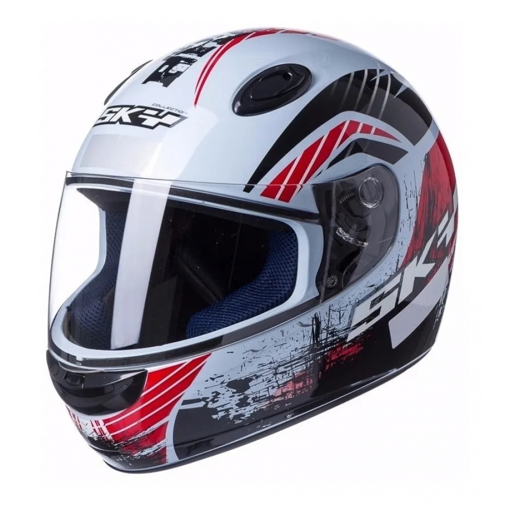 CAPACETE MOTOSKY COLLECTION SKY PHANTOM BRANCO COM