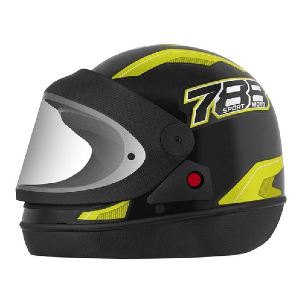 CAPACETE NEW SM PRETO/AMARELO 56