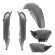 KIT CARENAGEM TITAN 125 PRATA 02/03