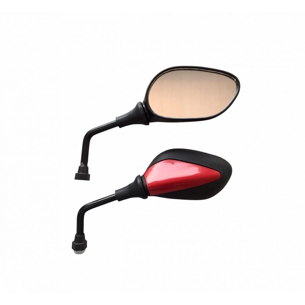 RETROVISOR MINI WEB SUNDOWN BASE VERMELHA P/ YAMAH