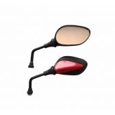 RETROVISOR MINI WEB SUNDOWN BASE VERMELHA P/ YAMAH