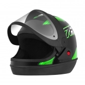 CAPACETE NEW SM PRETO/VERDE 58