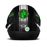 CAPACETE SUPER SPORT PRETO/VERDE 60 788