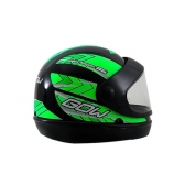 CAPACETE INTERLAGOS PRETO/ VERDE 56