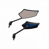 RETROVISOR GOLD BASE AZUL ARTICULADO P/ YAMAHA (PA