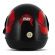 CAPACETE SM PRETO/VERMELO 56