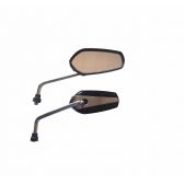 RETROVISOR PREMIUM MTX BASE CROMADA HASTE CROMADO