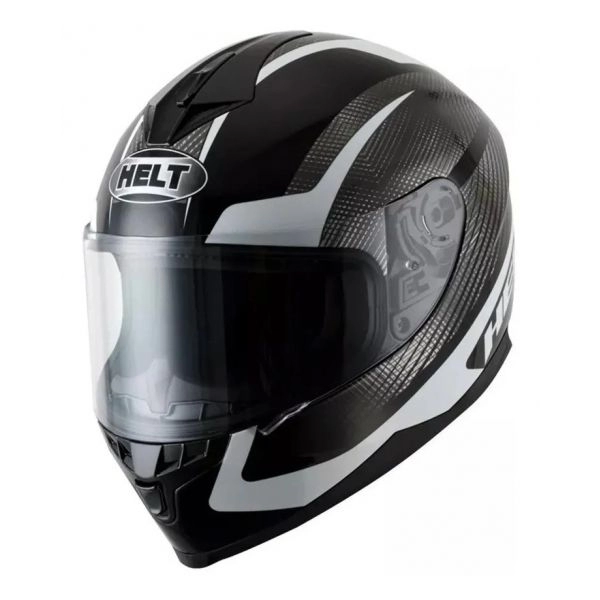 CAPACETE NEW RACE BLOCK PRETO/ BRANCO 58