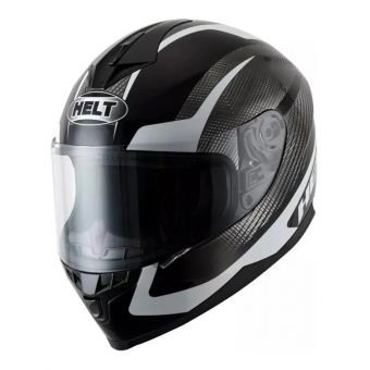 CAPACETE NEW RACE BLOCK PRETO/ BRANCO 58