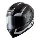 CAPACETE NEW RACE BLOCK PRETO/ BRANCO 58