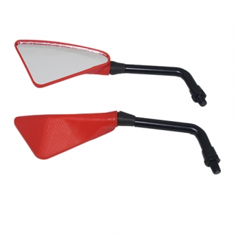 RETROVISOR ESPORTIVO TRIAN CAP VERMELHO