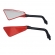 RETROVISOR ESPORTIVO TRIAN CAP VERMELHO