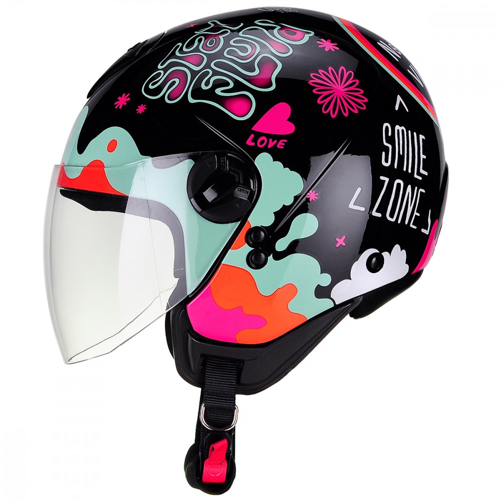 CAPACETE FREEWAY STAY PRETO/ROSA 58