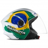CAPACETE NEW LIBERTY 3 PATRIOTA BRANCO/VERDE 60