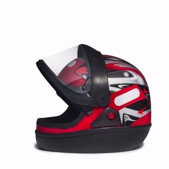 CAPACETE SAN MARINO VERMELHO 62