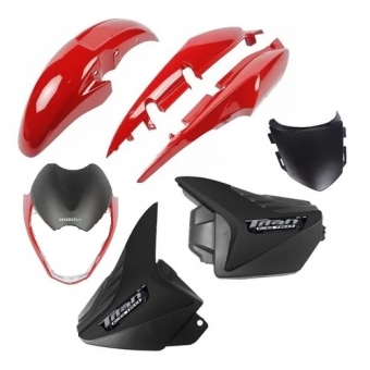 KIT CARENAGEM TITAN 150 VERMELHO 09