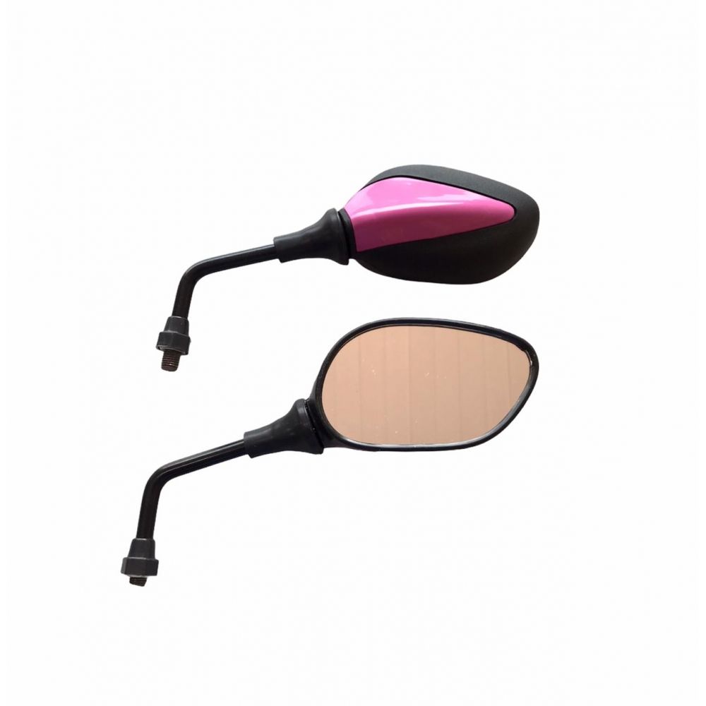 RETROVISOR MINI WEB SUNDOWN BASE ROSA P/ YAMAHA