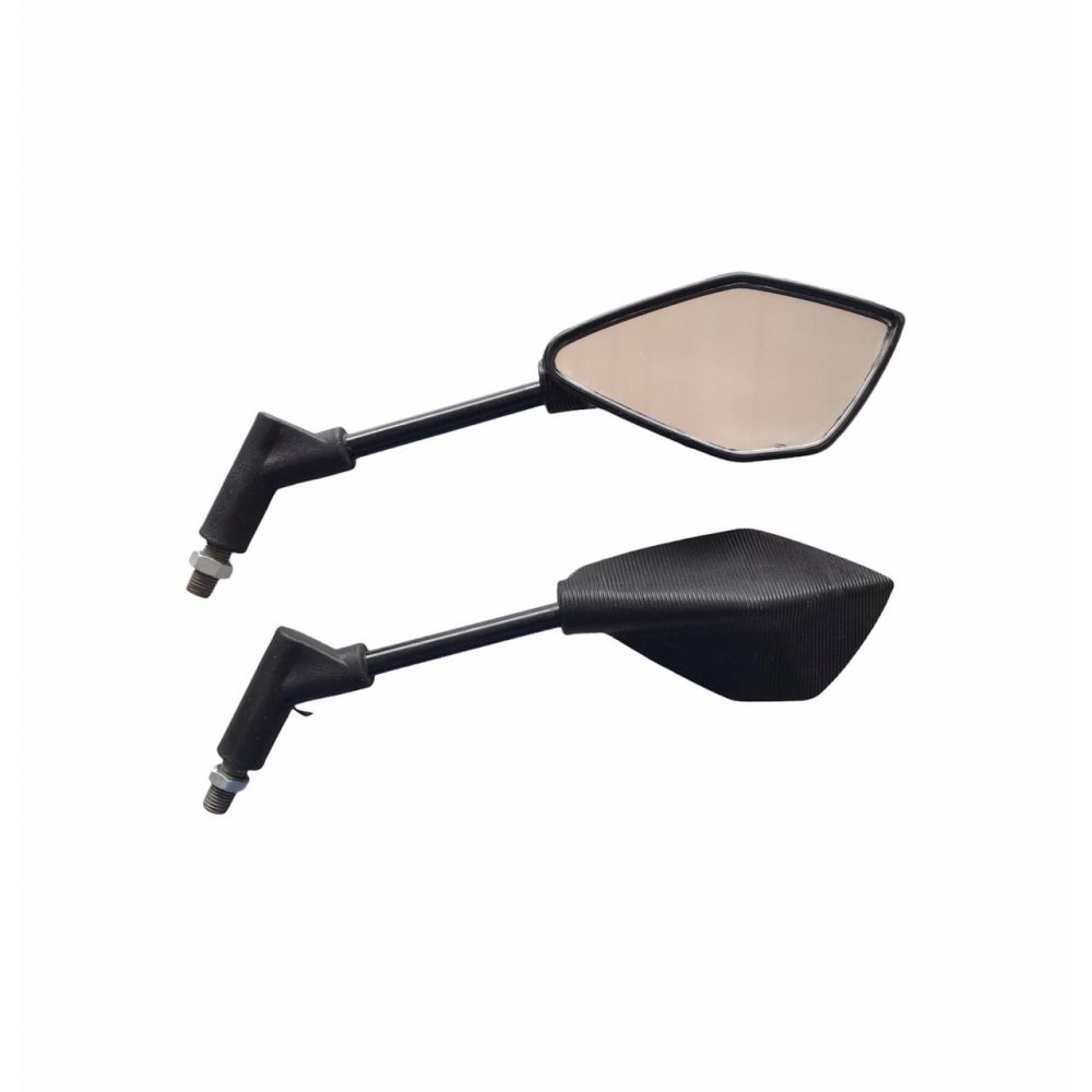 RETROVISOR ESPORTIVO NAJA PRETO HASTE CUSTOM (PAR)