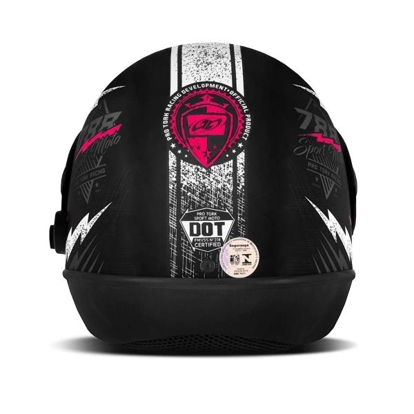 CAPACETE SUPER SPORT PRETO/ROSA 60 788