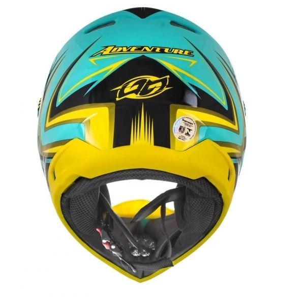CAPACETE CROSS TH-1 VISION ADVENTURE VERDE/AMA 58